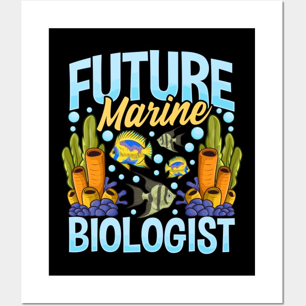 Cute & Funny Future Marine Biologist Biology Wall Art by theperfectpresents